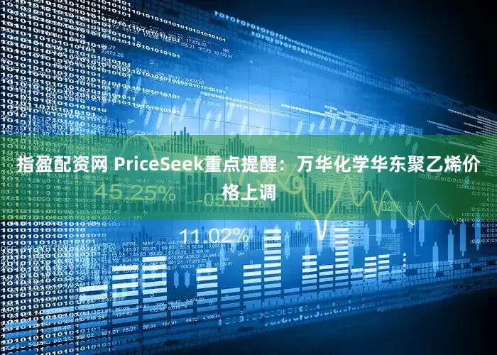指盈配资网 PriceSeek重点提醒：万华化学华东聚乙烯价格上调
